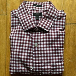 J. Crew Red Gingham Dress Shirt